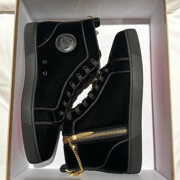 🚫🚫🚫🚫SOLD🚫🚫🚫🚫Christian Louboutin Louis the Lips - Colour Black/Gold - Picture 8 of 9